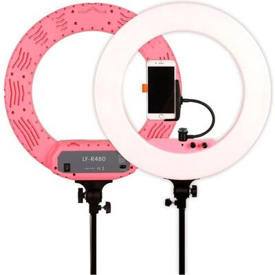 Caruba Vlogger 18 Zoll rund LED, Economy Set mit Tasche Pink (Ringlicht), Dauerlicht, Pink Caruba Vlogger 18 Zoll rund LED, Economy Set mit Tasche Pink (Ringlicht), Dauerlicht, Pink
