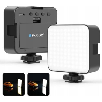 Puluz Lampa Led 100 Diod 5w 3 Kolory 2900–6500k Usb-c 1/4"" Iso Do Kamery Aparatu / Pu4141b (Videoleuchte), Dauerlicht, Mehrfarbig Puluz Lampa Led 100 Diod 5w 3 Kolory 2900–6500k Usb-c 1/4"" Iso Do Kamery Aparatu / Pu4141b (Videoleuchte), Dauerlicht, Mehrfarbig