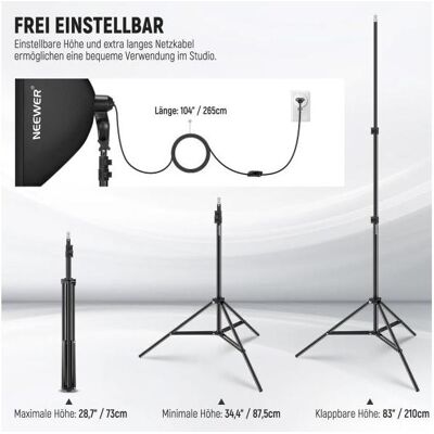 Neewer NK200 (Softbox), Softbox + Reflektor Neewer NK200 (Softbox), Softbox + Reflektor