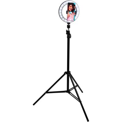 Grundig Ringlichtständer ⌀20cm 80 LEDs (Ringlicht), Dauerlicht, Weiss, Schwarz Grundig Ringlichtständer ⌀20cm 80 LEDs (Ringlicht), Dauerlicht, Weiss, Schwarz