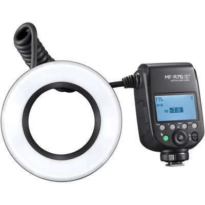 Godox MF R76S+ Dental Flash (Makroblitz, Sony), Blitzgerät, Schwarz, Weiss Godox MF R76S+ Dental Flash (Makroblitz, Sony), Blitzgerät, Schwarz, Weiss
