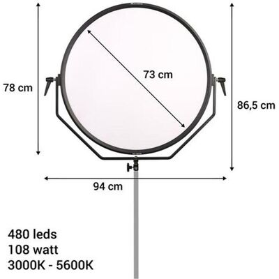 Falcon Eyes Bi-Color LED Lampe Sophiez So-108TDX (Studioleuchte, Videoleuchte), Dauerlicht, Weiss Falcon Eyes Bi-Color LED Lampe Sophiez So-108TDX (Studioleuchte, Videoleuchte), Dauerlicht, Weiss