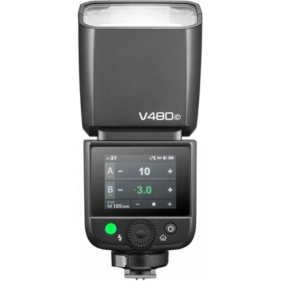 Godox V480 C - Flash with Battery for Canon (Aufsteckblitz, Canon), Blitzgerät, Schwarz Godox V480 C - Flash with Battery for Canon (Aufsteckblitz, Canon), Blitzgerät, Schwarz