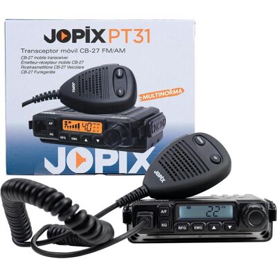 Jopix PT31 AM/FM CB-Funkgerät, 4 W, 12 V, ASQ, Walkie Talkie Jopix PT31 AM/FM CB-Funkgerät, 4 W, 12 V, ASQ, Walkie Talkie