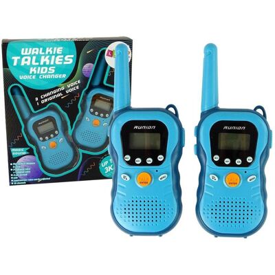 Lean Toys Walkie Talkies für Kinder Blau (3 km), Walkie Talkie, Blau Lean Toys Walkie Talkies für Kinder Blau (3 km), Walkie Talkie, Blau
