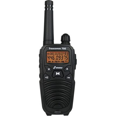 Stabo PMR-Handfunkgerät freecom 700 (10 km), Walkie Talkie, Schwarz Stabo PMR-Handfunkgerät freecom 700 (10 km), Walkie Talkie, Schwarz
