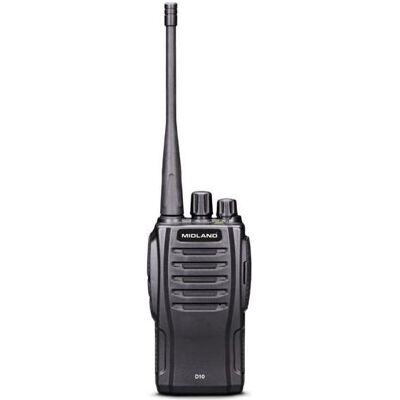 Midland D10 2er Kofferset (14 km), Walkie Talkie, Schwarz Midland D10 2er Kofferset (14 km), Walkie Talkie, Schwarz