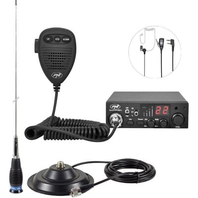 PNI Paket Radio CB ESCORT HP 8001L ASQ + Antenne CB ML145 mit Magnet 145/PL (15 km), Walkie Talkie PNI Paket Radio CB ESCORT HP 8001L ASQ + Antenne CB ML145 mit Magnet 145/PL (15 km), Walkie Talkie