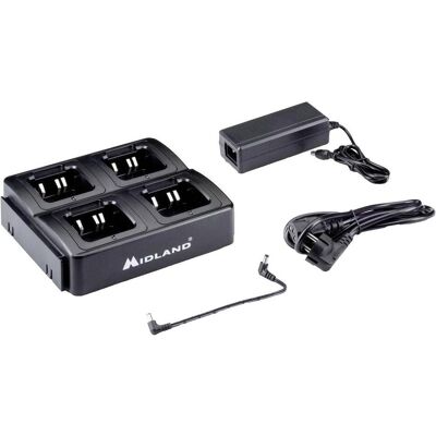 Midland Tischlader 4fach Standlader für G13, G10 Pro, CA-G13 C1541.01, Walkie Talkie, Schwarz Midland Tischlader 4fach Standlader für G13, G10 Pro, CA-G13 C1541.01, Walkie Talkie, Schwarz