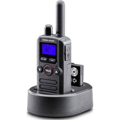 Midland 6er Set BR180 Business Radio C1625.01 PMR-Funkgerät (10 km), Walkie Talkie Midland 6er Set BR180 Business Radio C1625.01 PMR-Funkgerät (10 km), Walkie Talkie