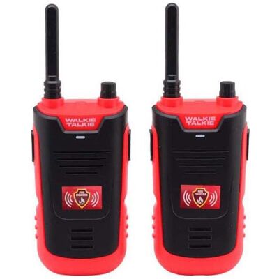 Johntoy Walkie Talkie Feuerwehr - 300 Meter Reichweite (0.30 km), Walkie Talkie, Mehrfarbig Johntoy Walkie Talkie Feuerwehr - 300 Meter Reichweite (0.30 km), Walkie Talkie, Mehrfarbig