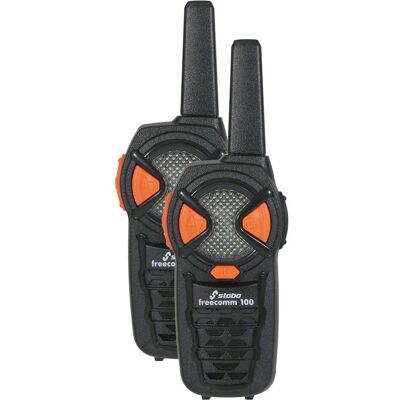 Stabo Freecomm 100 PMR (5 km), Walkie Talkie, Schwarz Stabo Freecomm 100 PMR (5 km), Walkie Talkie, Schwarz