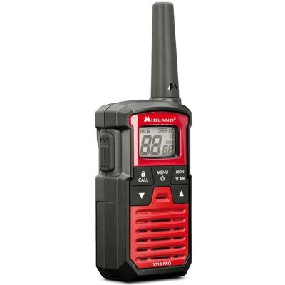 Midland XT10 PRO - Portofoonset - Walkie Talkie - PMR446 - Set van 2 stuks - C1459 (4 km), Walkie Talkie, Rot Midland XT10 PRO - Portofoonset - Walkie Talkie - PMR446 - Set van 2 stuks - C1459 (4 km), Walkie Talkie, Rot