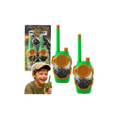 Lean Toys Walkie-Talkie-Funkgeräte für Kinder, Militär, 10 m (10 km), Walkie Talkie, Mehrfarbig Lean Toys Walkie-Talkie-Funkgeräte für Kinder, Militär, 10 m (10 km), Walkie Talkie, Mehrfarbig