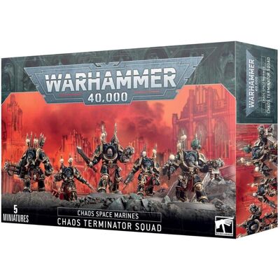 Games Workshop Warhammer 40k - Space Marine du Chaos Terminators (2019) (Kunststoff) Games Workshop Warhammer 40k - Space Marine du Chaos Terminators (2019) (Kunststoff)