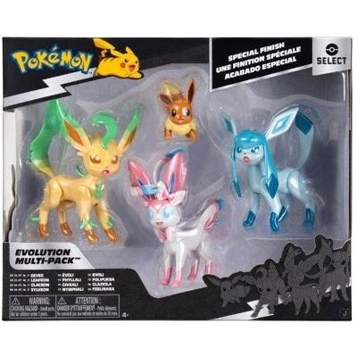 Jazwares Pokemon Select Evolution Multipack Eevee 4 Personaggi (A) Jazwares Pokemon Select Evolution Multipack Eevee 4 Personaggi (A)