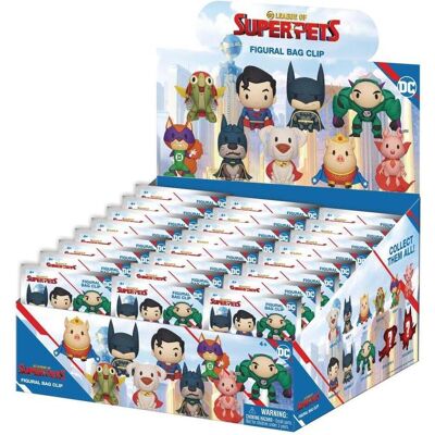 Monogram, Schlüsselanhänger, DC Super Pets 3D PVC-Taschenanhänger Series 1 Display (24), Mehrfarbig Monogram, Schlüsselanhänger, DC Super Pets 3D PVC-Taschenanhänger Series 1 Display (24), Mehrfarbig