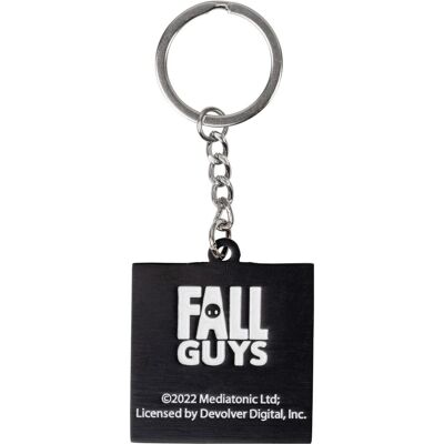 Itemlab, Schlüsselanhänger, Fall Guys Keychain Square Eyes, Weiss, Pink, Schwarz Itemlab, Schlüsselanhänger, Fall Guys Keychain Square Eyes, Weiss, Pink, Schwarz