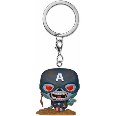 Funko, Schlüsselanhänger, Marvel Zombies POP! Vinyl Schlüsselanhänger 4 cm Captain America Display (12), Mehrfarbig Funko, Schlüsselanhänger, Marvel Zombies POP! Vinyl Schlüsselanhänger 4 cm Captain America Display (12), Mehrfarbig
