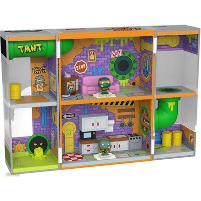 Funko Teenage Mutant Ninja Turtles Bitty POP! Bitty Box Display mit 2 Vinyl Figuren Sewer Lair Funko Teenage Mutant Ninja Turtles Bitty POP! Bitty Box Display mit 2 Vinyl Figuren Sewer Lair