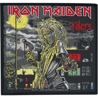 Iron Maiden Killers Album Cover Official New Black Patch, Applikationen, Mehrfarbig Iron Maiden Killers Album Cover Official New Black Patch, Applikationen, Mehrfarbig
