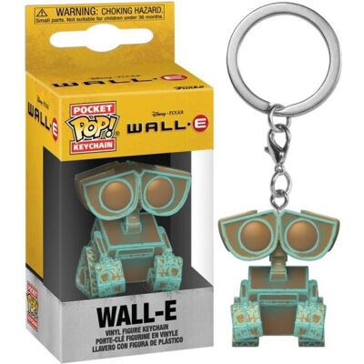 Funko, Unisex, Schlüsselanhänger, Wall-E POP! Vinyl Schlüsselanhänger 4 cm Wall-E (Patina) Display (12), Blau Funko, Unisex, Schlüsselanhänger, Wall-E POP! Vinyl Schlüsselanhänger 4 cm Wall-E (Patina) Display (12), Blau