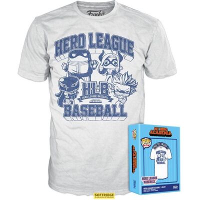 Funko, Unisex, Shirts, My Hero Academia - Hero League Baseball Boxed Tee T-Shirt MHA Baseball(EMEA) Grösse S, Mehrfarbig, (S) Funko, Unisex, Shirts, My Hero Academia - Hero League Baseball Boxed Tee T-Shirt MHA Baseball(EMEA) Grösse S, Mehrfarbig, (S)