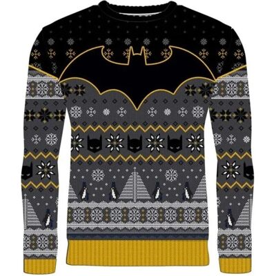 Harry Potter, Unisex, Pullover, Batman pull de Noël Penguin (XXL), Schwarz, (XXL) Harry Potter, Unisex, Pullover, Batman pull de Noël Penguin (XXL), Schwarz, (XXL)