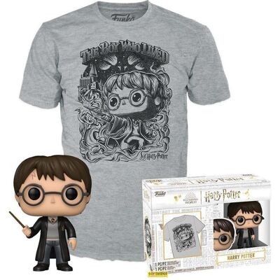 Funko Harry Potter POP! & Tee Vinyl Figur & T-Shirt Set Harry Potter (FL) Grösse XL Funko Harry Potter POP! & Tee Vinyl Figur & T-Shirt Set Harry Potter (FL) Grösse XL