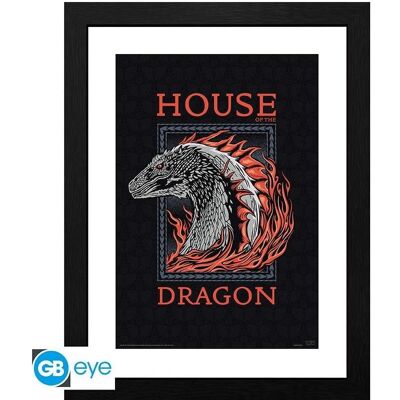 GB Eye House of the Dragon Framed Print Cornice Red Dragon, Weiteres Gaming Zubehör, Mehrfarbig, Schwarz, Rot GB Eye House of the Dragon Framed Print Cornice Red Dragon, Weiteres Gaming Zubehör, Mehrfarbig, Schwarz, Rot