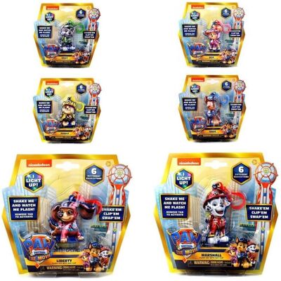 Pro Kids, Jungen, Schlüsselanhänger, Leuchtende Figurenmischung der Paw Patrol-Figur, Mehrfarbig Pro Kids, Jungen, Schlüsselanhänger, Leuchtende Figurenmischung der Paw Patrol-Figur, Mehrfarbig