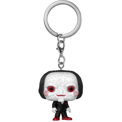 Funko, Schlüsselanhänger, Saw Pocket POP! Vinyl Schlüsselanhänger 4 cm Billy the Puppet Display (12), Mehrfarbig, Rot, Weiss, Schwarz Funko, Schlüsselanhänger, Saw Pocket POP! Vinyl Schlüsselanhänger 4 cm Billy the Puppet Display (12), Mehrfarbig, Rot, Weiss, Schwarz