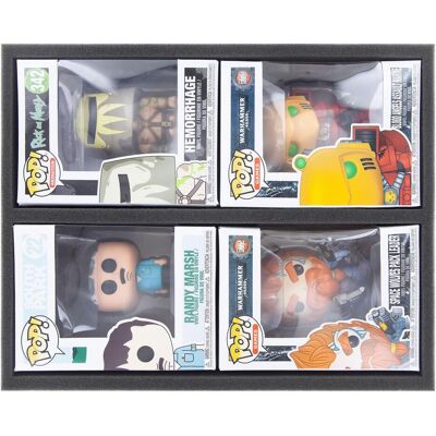 Feldherr FS100A001 - Schaumstoffeinlage für Funko POP! - 4 Figuren im Karton (Schaumstoff) Feldherr FS100A001 - Schaumstoffeinlage für Funko POP! - 4 Figuren im Karton (Schaumstoff)