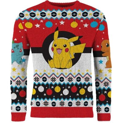 Harry Potter, Unisex, Pullover, Pokémon pull de Noël (XS), Mehrfarbig, (XS) Harry Potter, Unisex, Pullover, Pokémon pull de Noël (XS), Mehrfarbig, (XS)