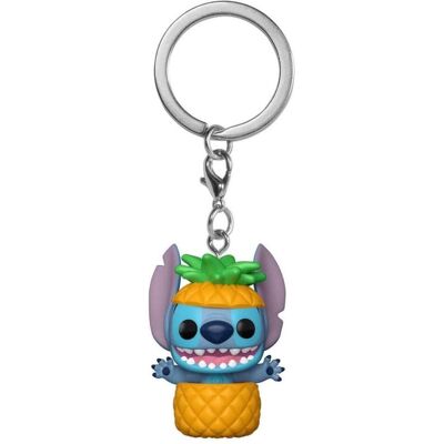 Funko, Unisex, Schlüsselanhänger, KEY Disney Stitch In Pineapple, Transparent Funko, Unisex, Schlüsselanhänger, KEY Disney Stitch In Pineapple, Transparent