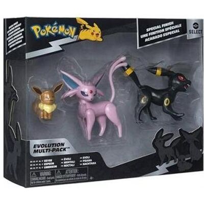 Jazwares Pokemon Select Evolution Multipack Eevee 3 Personaggi Jazwares Pokemon Select Evolution Multipack Eevee 3 Personaggi