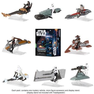 Star Wars MICRO GALAXY Fahrzeug mit Figur in versiegelter Verpackung, W3 Star Wars MICRO GALAXY Fahrzeug mit Figur in versiegelter Verpackung, W3