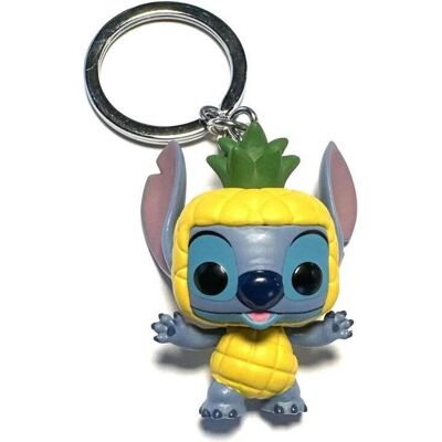 Funko, Unisex, Schlüsselanhänger, Key POP! Disney: Stitch as Pineapple, Mehrfarbig, Gelb Funko, Unisex, Schlüsselanhänger, Key POP! Disney: Stitch as Pineapple, Mehrfarbig, Gelb