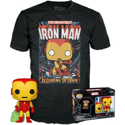 Funko Marvel POP! & Tee Vinyl Figur & T-Shirt Set Iron Man(GW) Grösse L Funko Marvel POP! & Tee Vinyl Figur & T-Shirt Set Iron Man(GW) Grösse L
