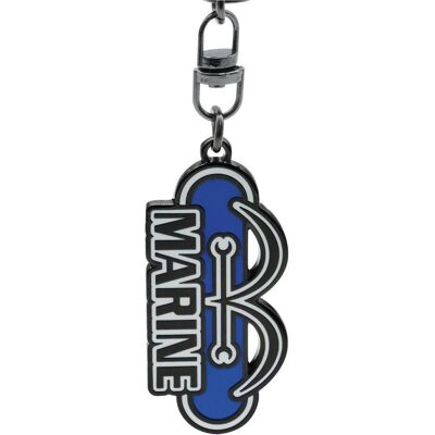 ABYstyle, Schlüsselanhänger, One Piece Portachiavi: Marine, Mehrfarbig ABYstyle, Schlüsselanhänger, One Piece Portachiavi: Marine, Mehrfarbig