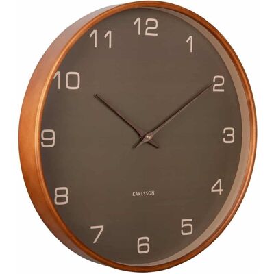 Karlsson, Wanduhr, - Wandklok Acento - Mosgroen- Ø40cm (40 cm) Karlsson, Wanduhr, - Wandklok Acento - Mosgroen- Ø40cm (40 cm)