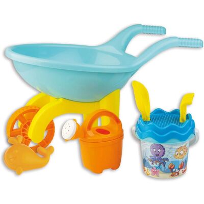 Androni Schubkarre mit Eimer-Set Unterwasserwelt Androni Schubkarre mit Eimer-Set Unterwasserwelt