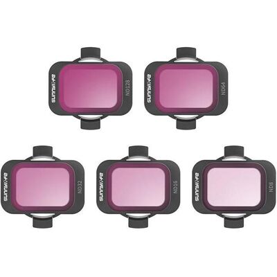 Sunnylife Set of 5 Filters ND 8/16/32/64/128 for DJI Avata 2 (Drohnen Filter, DJI Avata 2), Drohne Zubehör, Mehrfarbig Sunnylife Set of 5 Filters ND 8/16/32/64/128 for DJI Avata 2 (Drohnen Filter, DJI Avata 2), Drohne Zubehör, Mehrfarbig