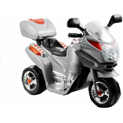 Lean Toys HC8051 Grau – Elektrisches Ride-On-Motorrad Lean Toys HC8051 Grau – Elektrisches Ride-On-Motorrad