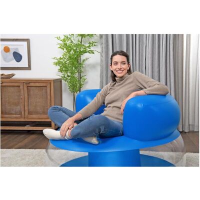 Bestway Aufblasbarer blauer Stuhl 112 x 112 x 70 cm 75138 Bestway Aufblasbarer blauer Stuhl 112 x 112 x 70 cm 75138