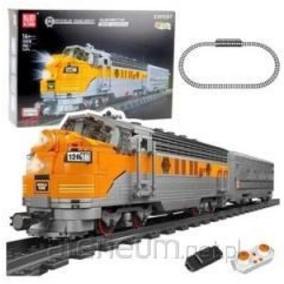 Lean Toys Klocki Konstrukcyjne Pociąg Szaro-Żółty Zdalnie Sterowany RC 1751 el. Lean Toys Klocki Konstrukcyjne Pociąg Szaro-Żółty Zdalnie Sterowany RC 1751 el.