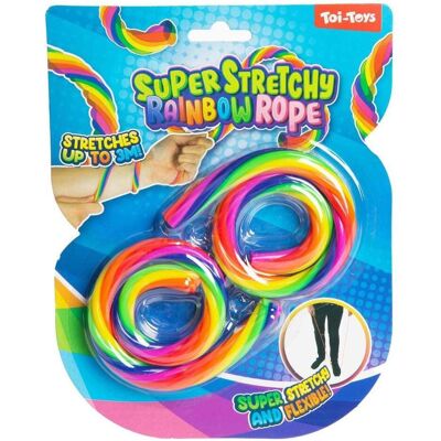 Toi-Toys FUN Super Dehnbares Seil Regenbogen 2 Stück Toi-Toys FUN Super Dehnbares Seil Regenbogen 2 Stück