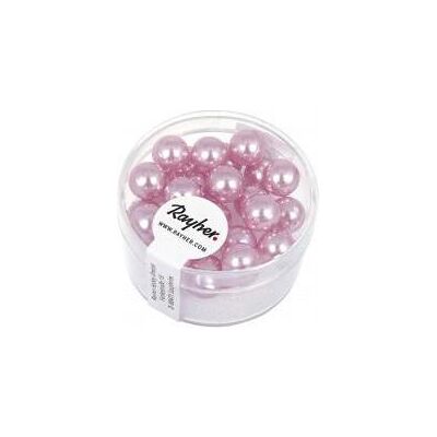 Rayher Renaissance Glaswachsperlen, 8mm ø, orchidee, 2 Rayher Renaissance Glaswachsperlen, 8mm ø, orchidee, 2