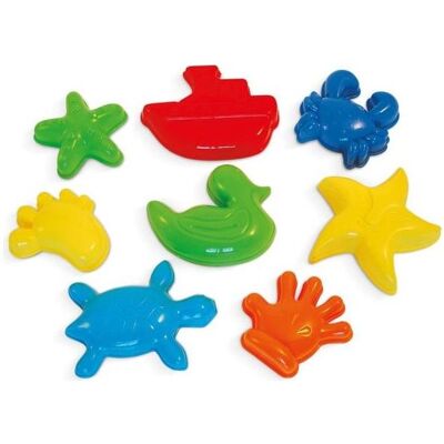 Adriatic 8 Sandformen 8cm sortiert Adriatic 8 Sandformen 8cm sortiert