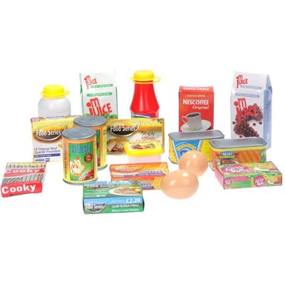 Johntoy Supermarkt Zubehör - 18-teilig Spielset Johntoy Supermarkt Zubehör - 18-teilig Spielset